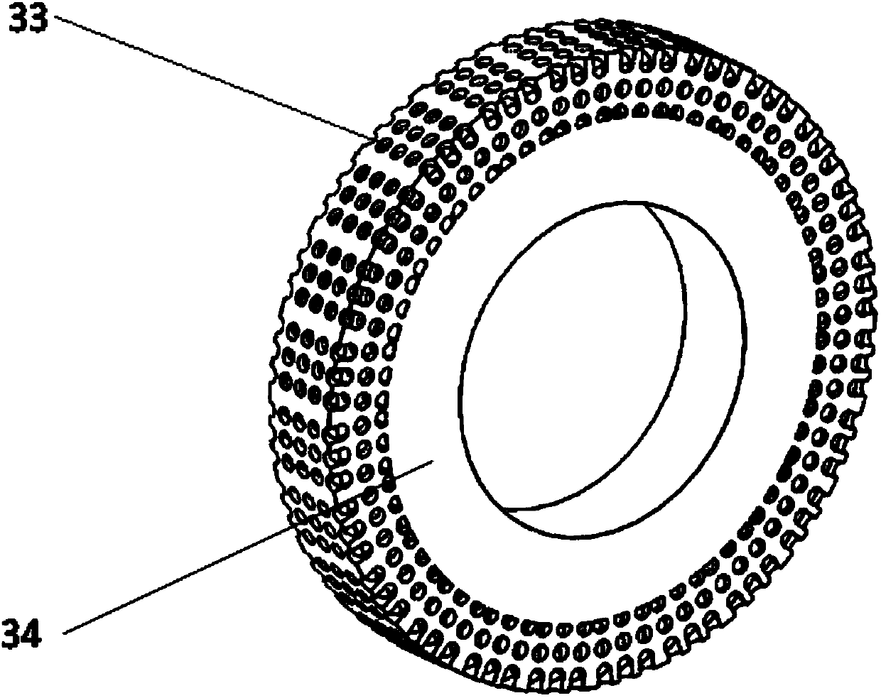 3D printing grinding wheel with cooling channels, laser 3D printer and preparation method of 3D printing grinding wheel