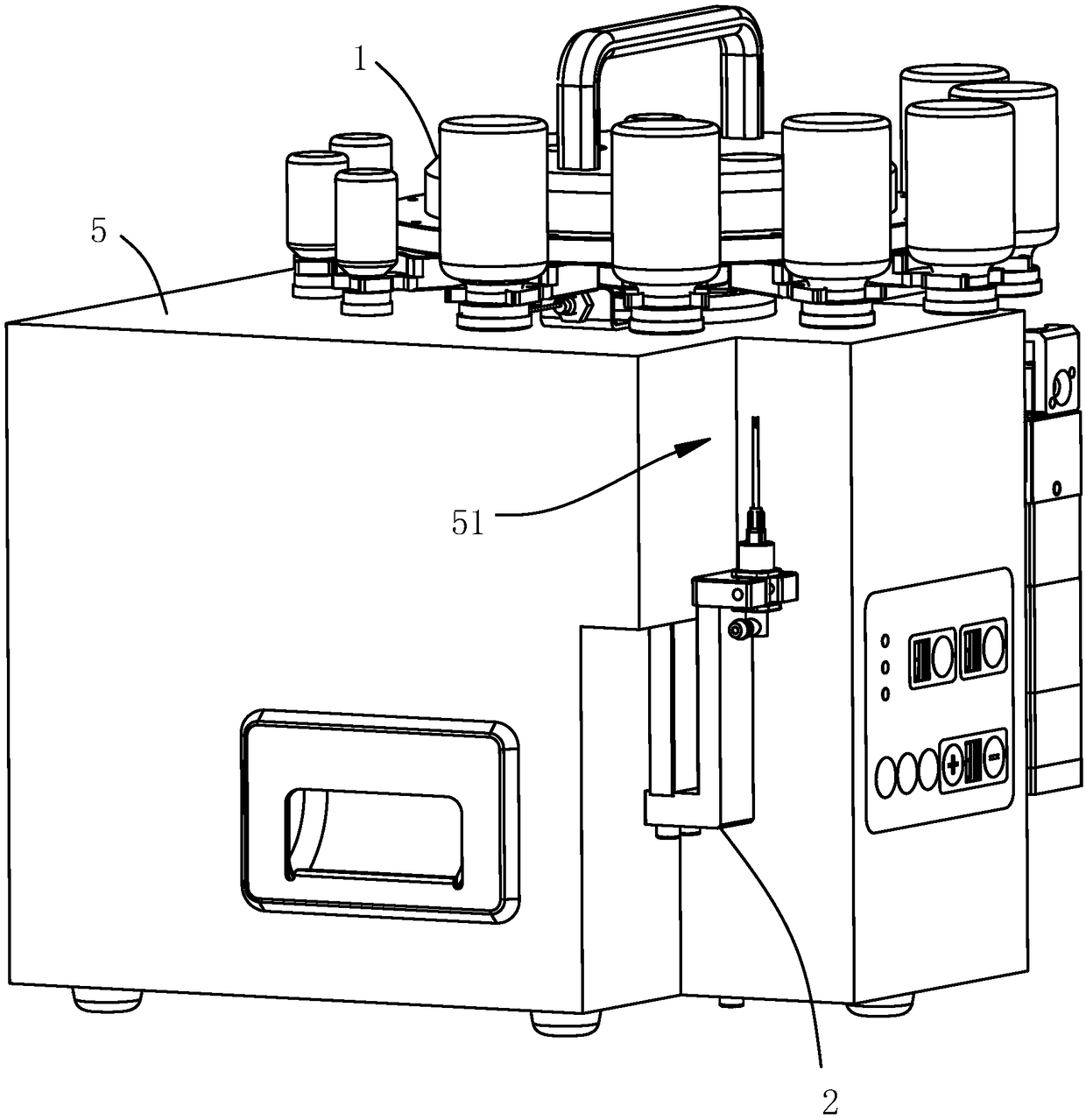 Automatic medicine dispensing machine for penicillin bottles