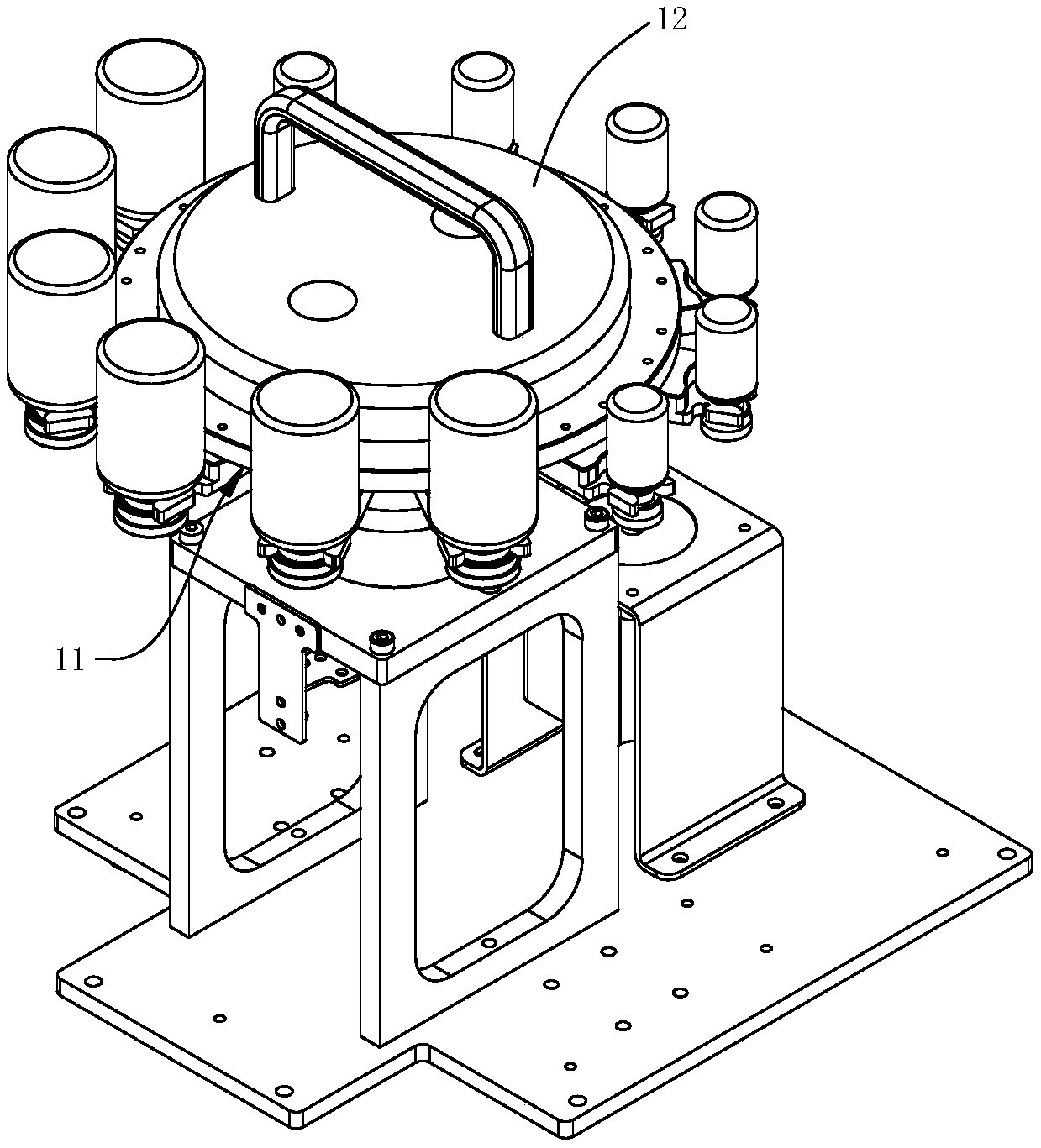 Automatic medicine dispensing machine for penicillin bottles