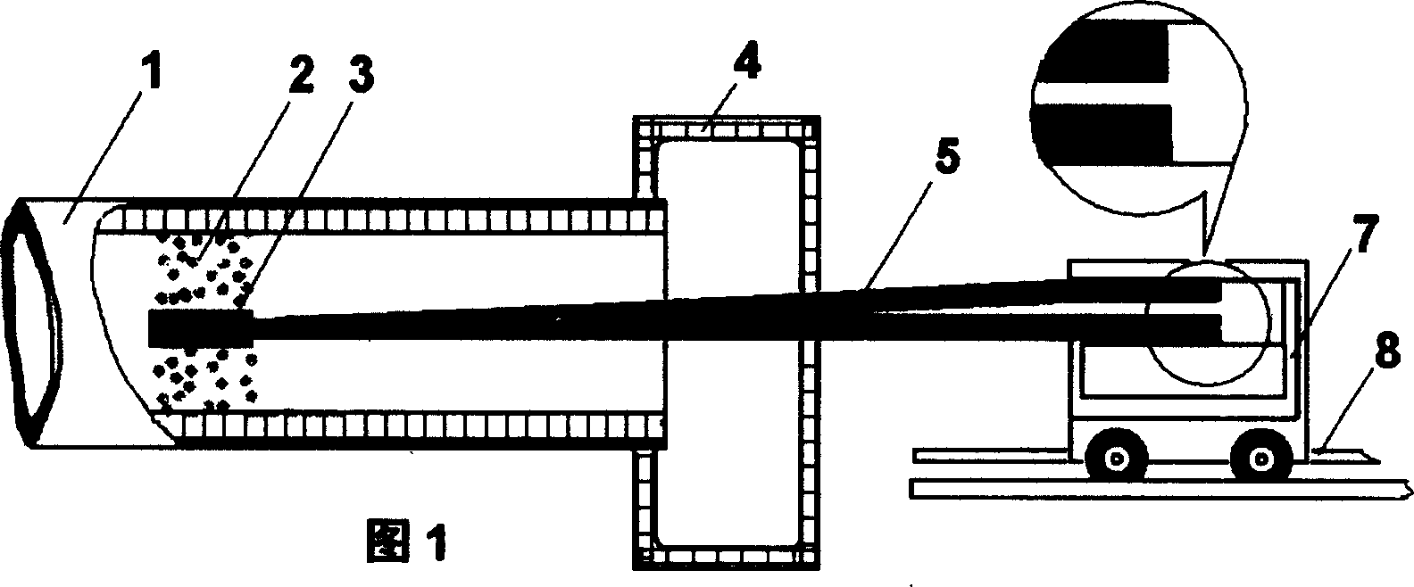 Method and apparatus for clearing rotary kiln ring