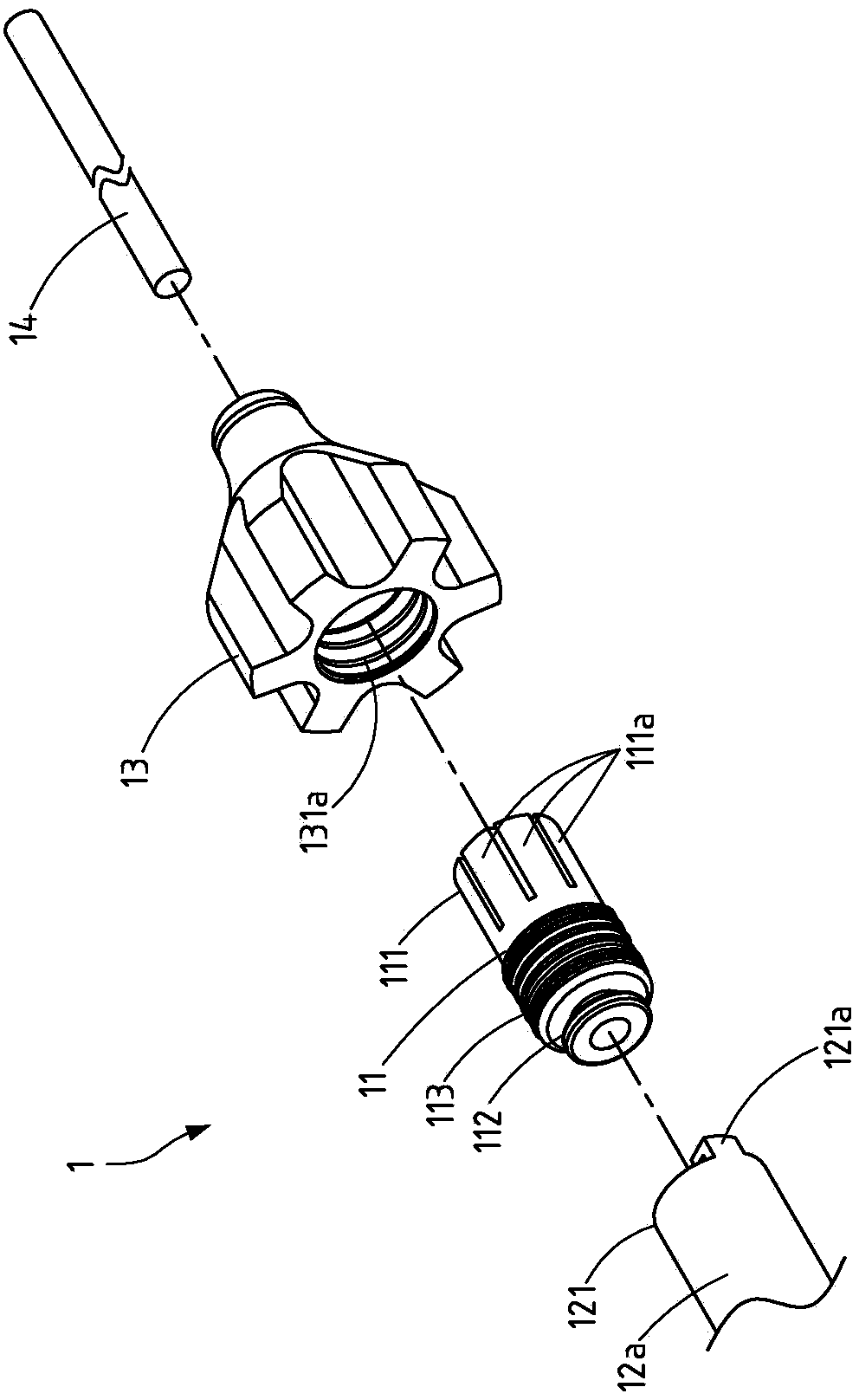 Fixing structure of electronic surgery device