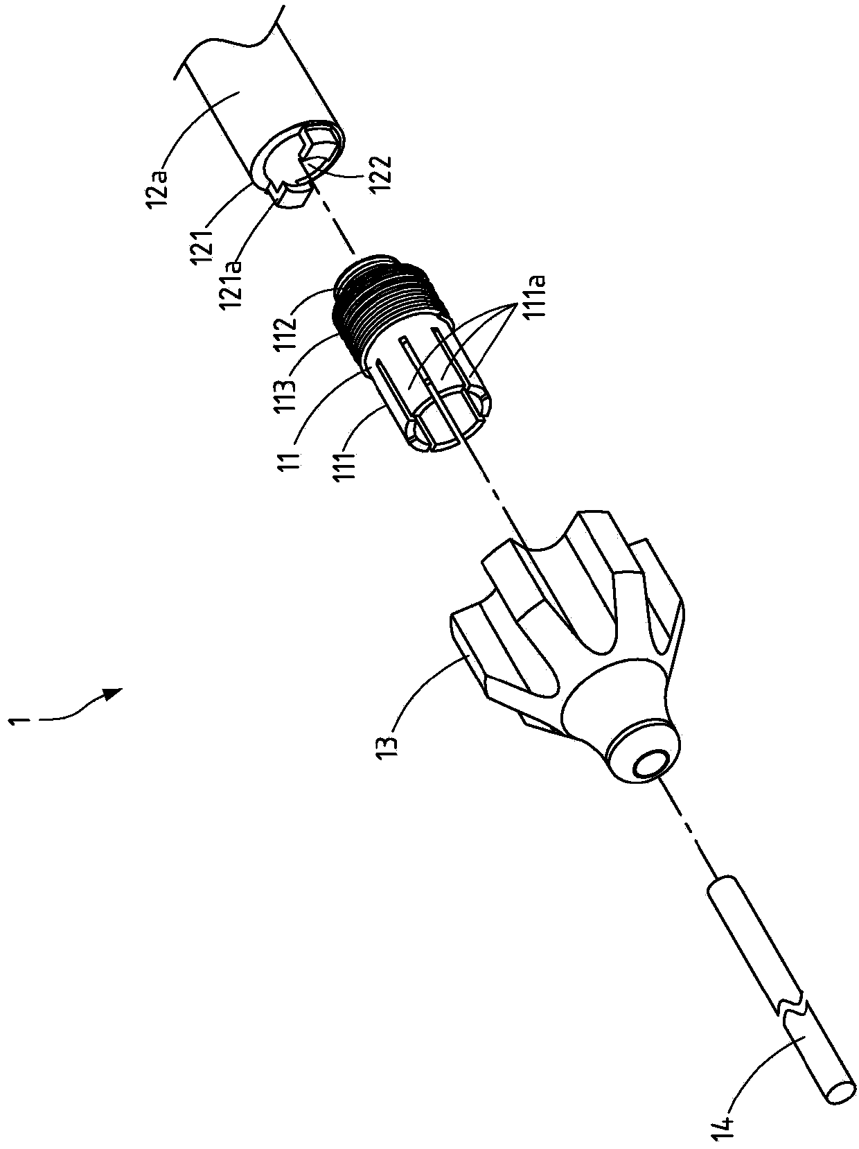 Fixing structure of electronic surgery device