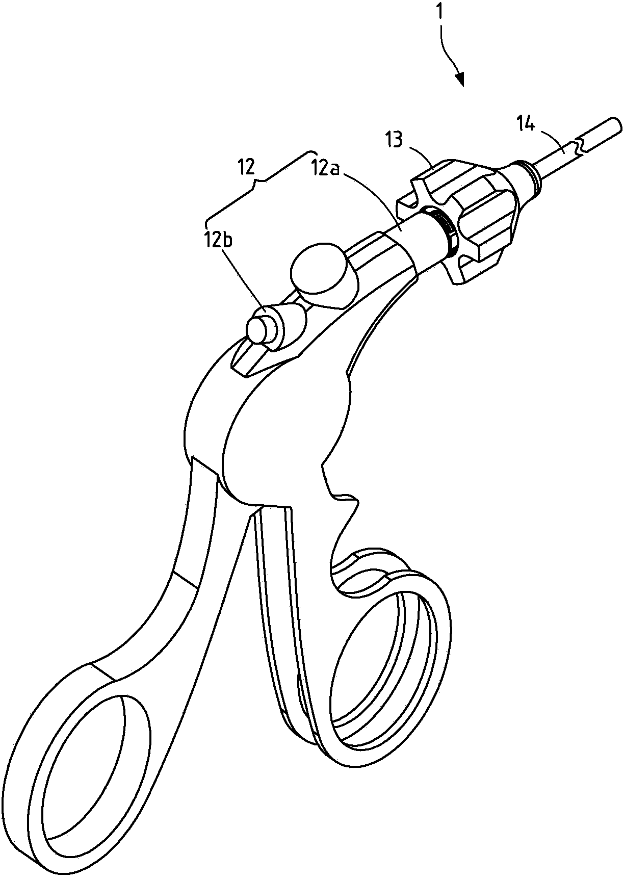 Fixing structure of electronic surgery device