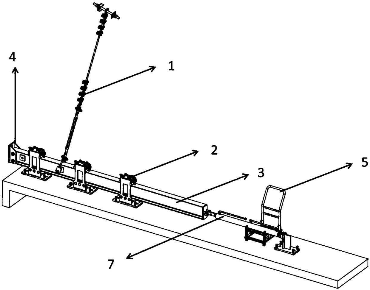 Lifting scaffold capable of moving horizontally