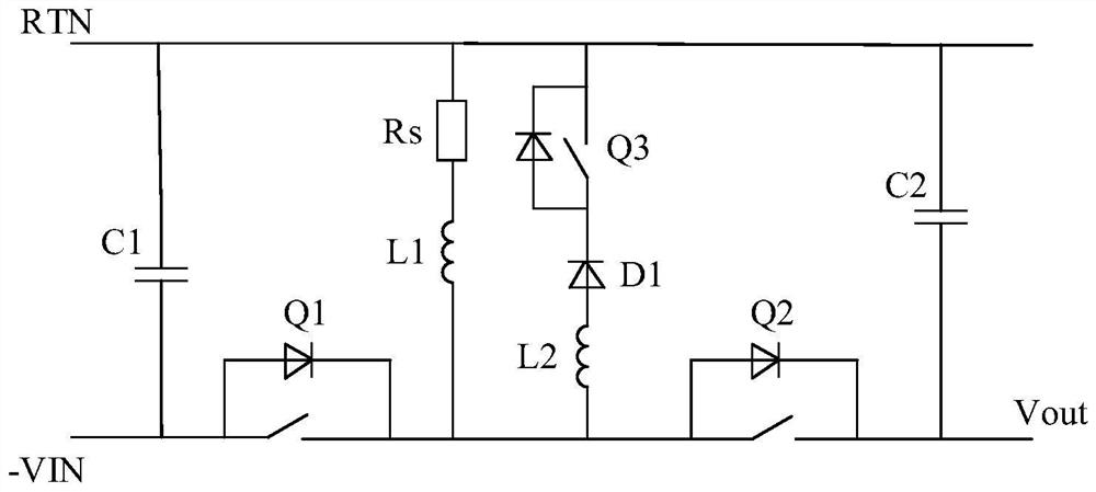 Buck-boost circuit and voltage stress control method