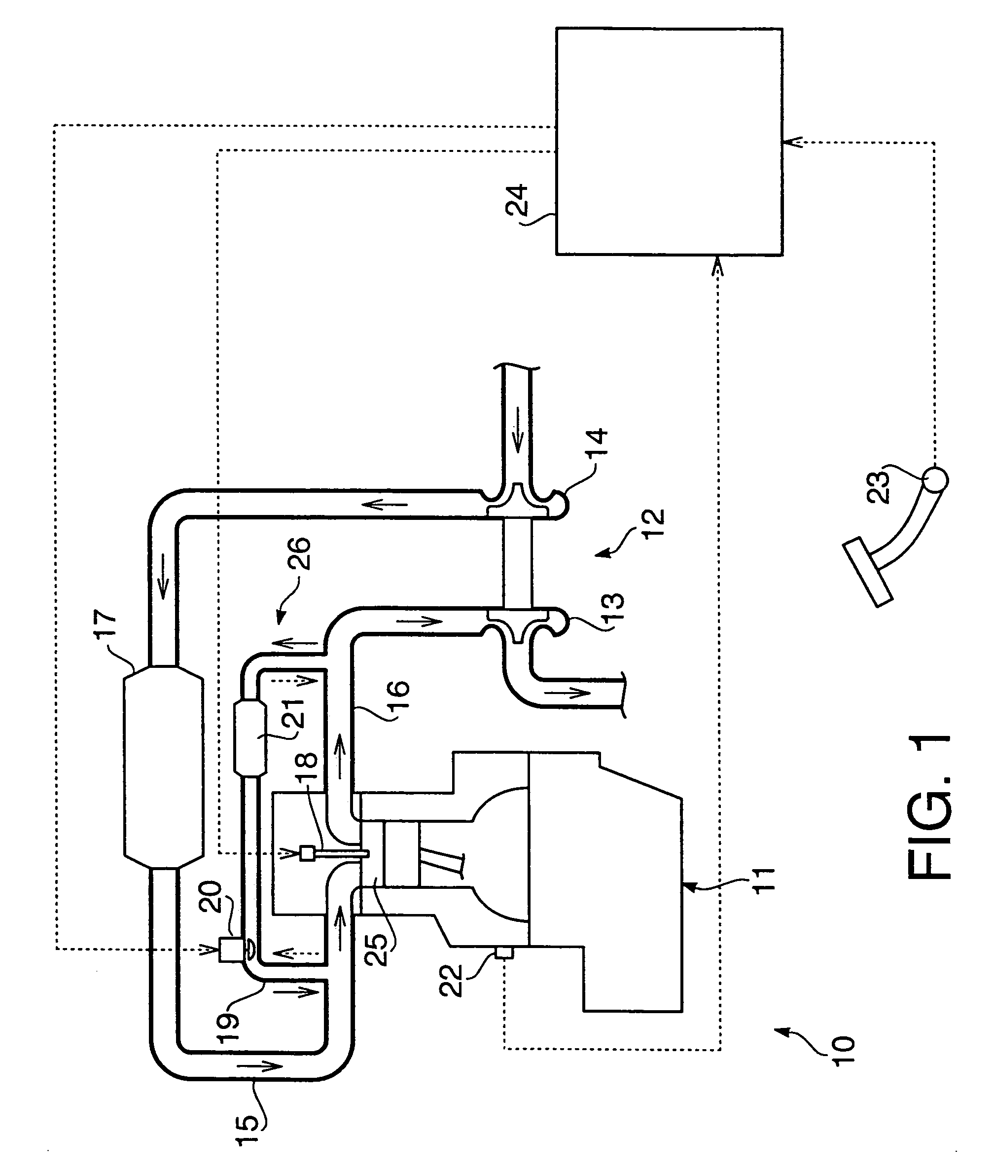 Turbocharged engine and method for preventing surging in compressor