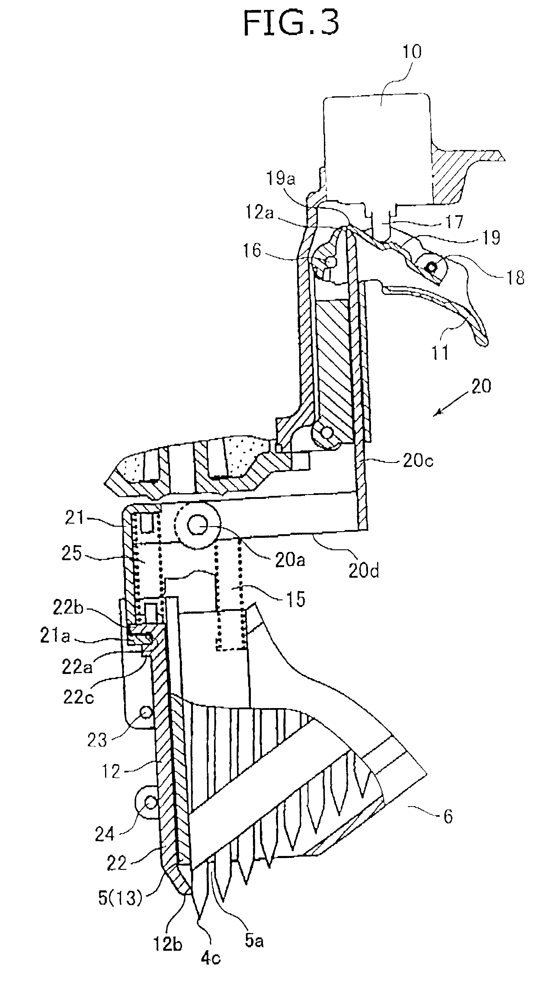 Nail gun with safety portion mechanism for preventing misfires