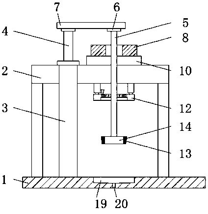 Vertical descaling equipment for the inner wall of boiler tube