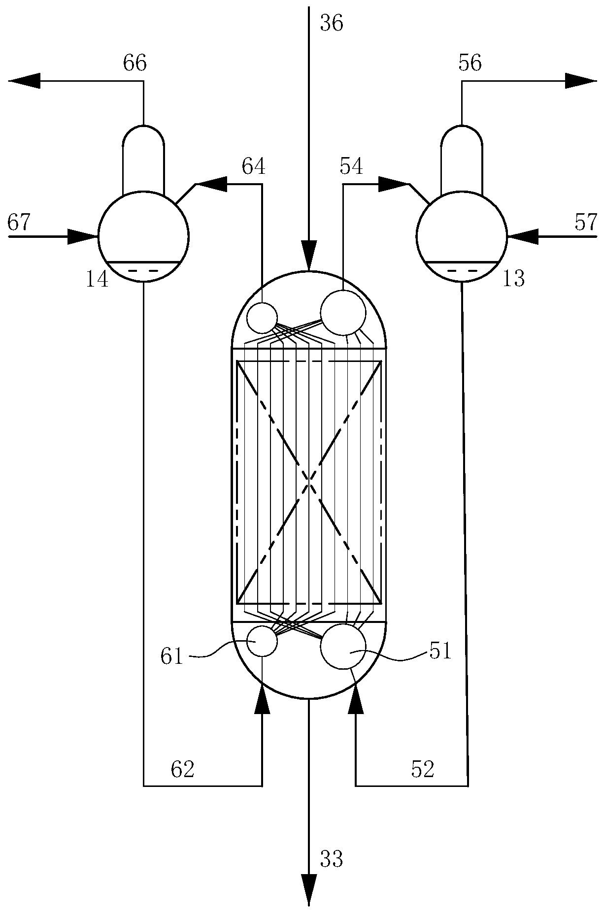 CO conversion process for co-producing synthesis gas and hydrogen and isothermal shift converter