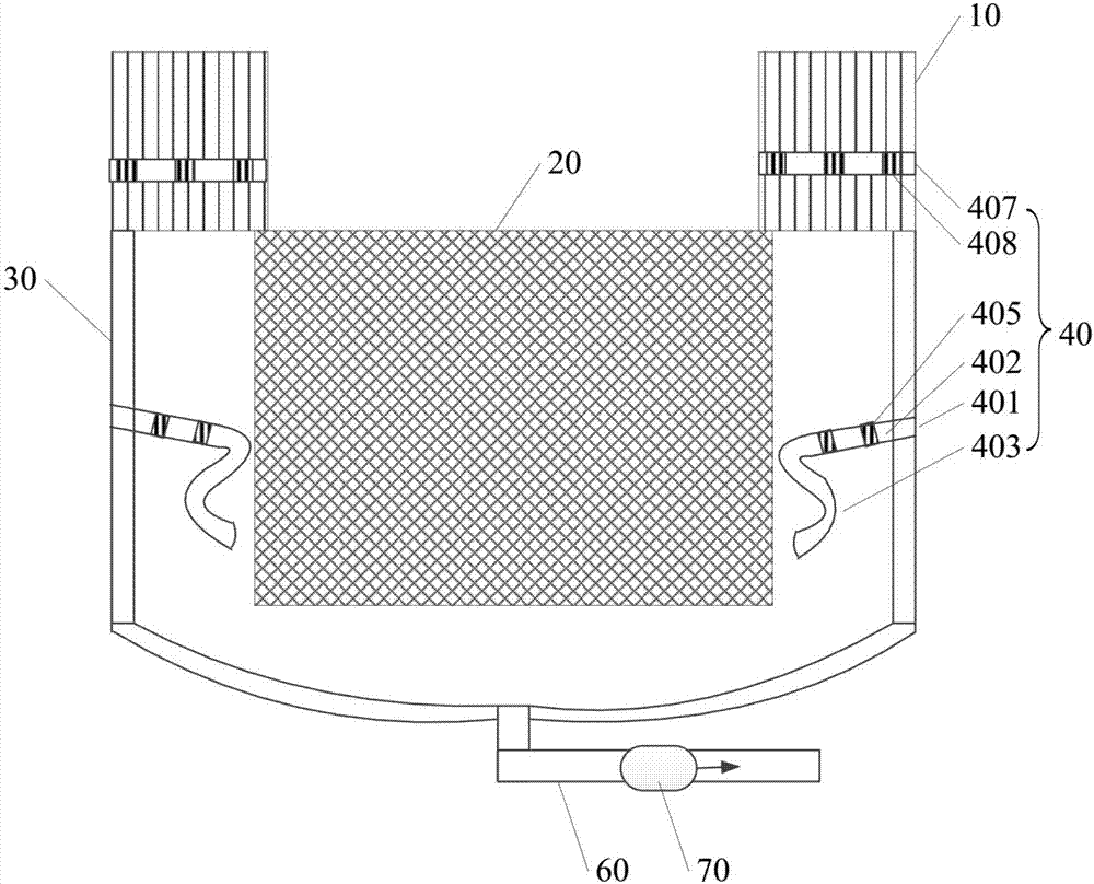 Filtering-type sleeve-type net cage for freshwater aquaculture