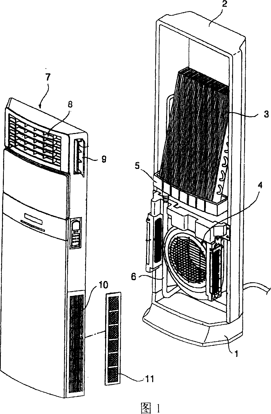 Indoor machine structure of cabinet air-conditioner