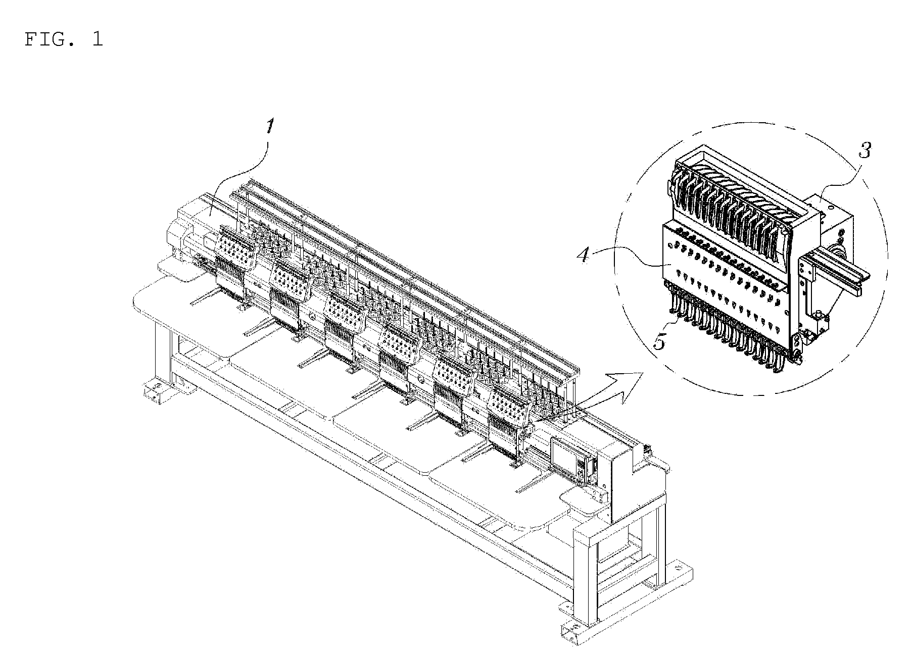 Apparatus for Lifting Presser Foot of Embroidery Machine