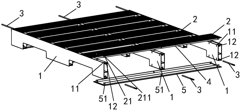 An assembled combined tray