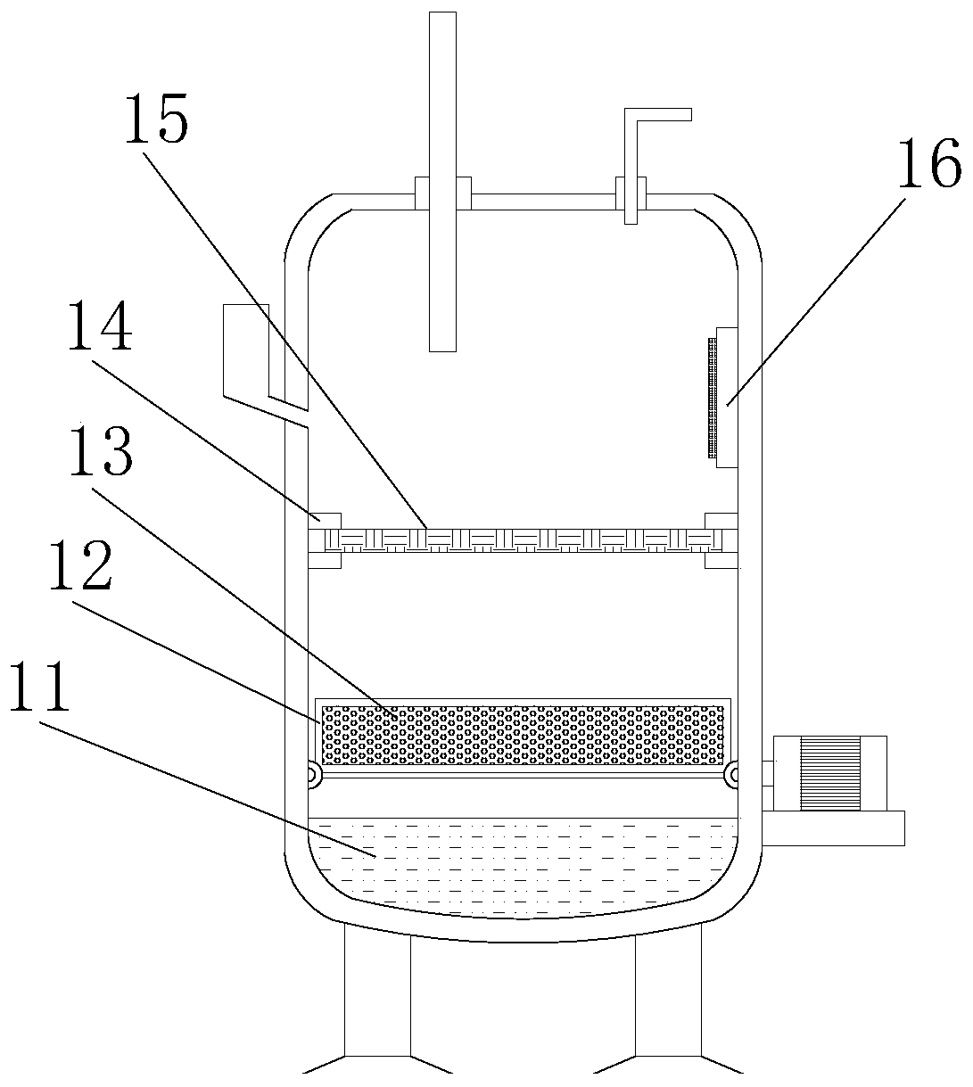 Medicine residue fermentation treatment device