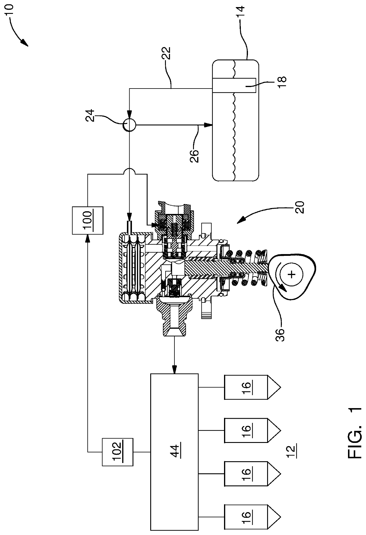 Fuel pump and outlet valve thereof