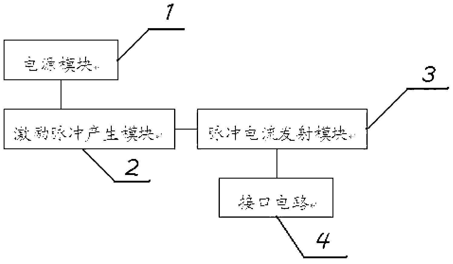 Signal transmitting circuit of magnetostrictive displacement sensor