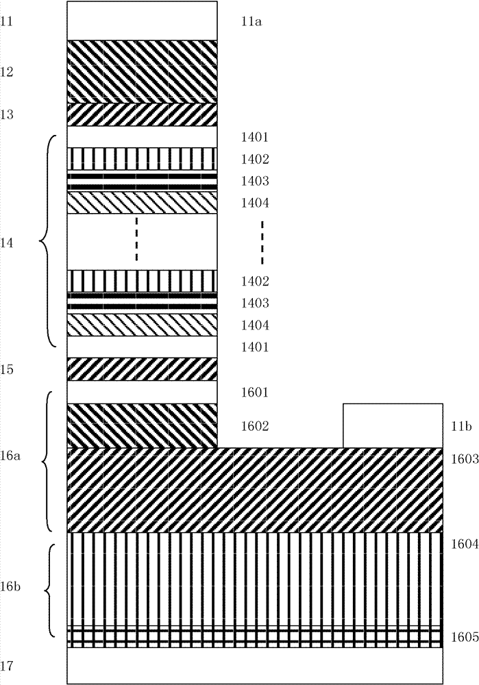 Multi-source integrated color-adjustable light-emitting component and preparation method thereof