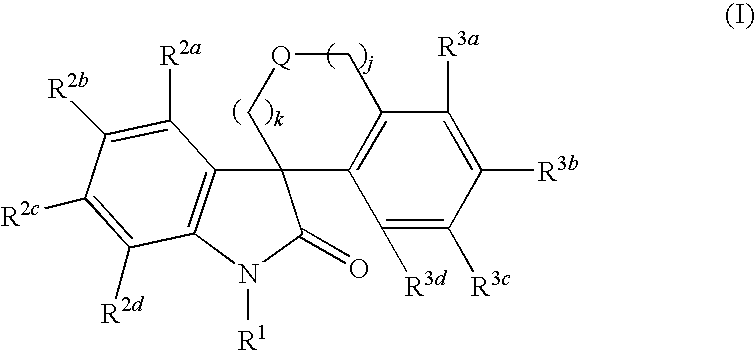 Use of spiro-oxindole compounds as therapeutic agents