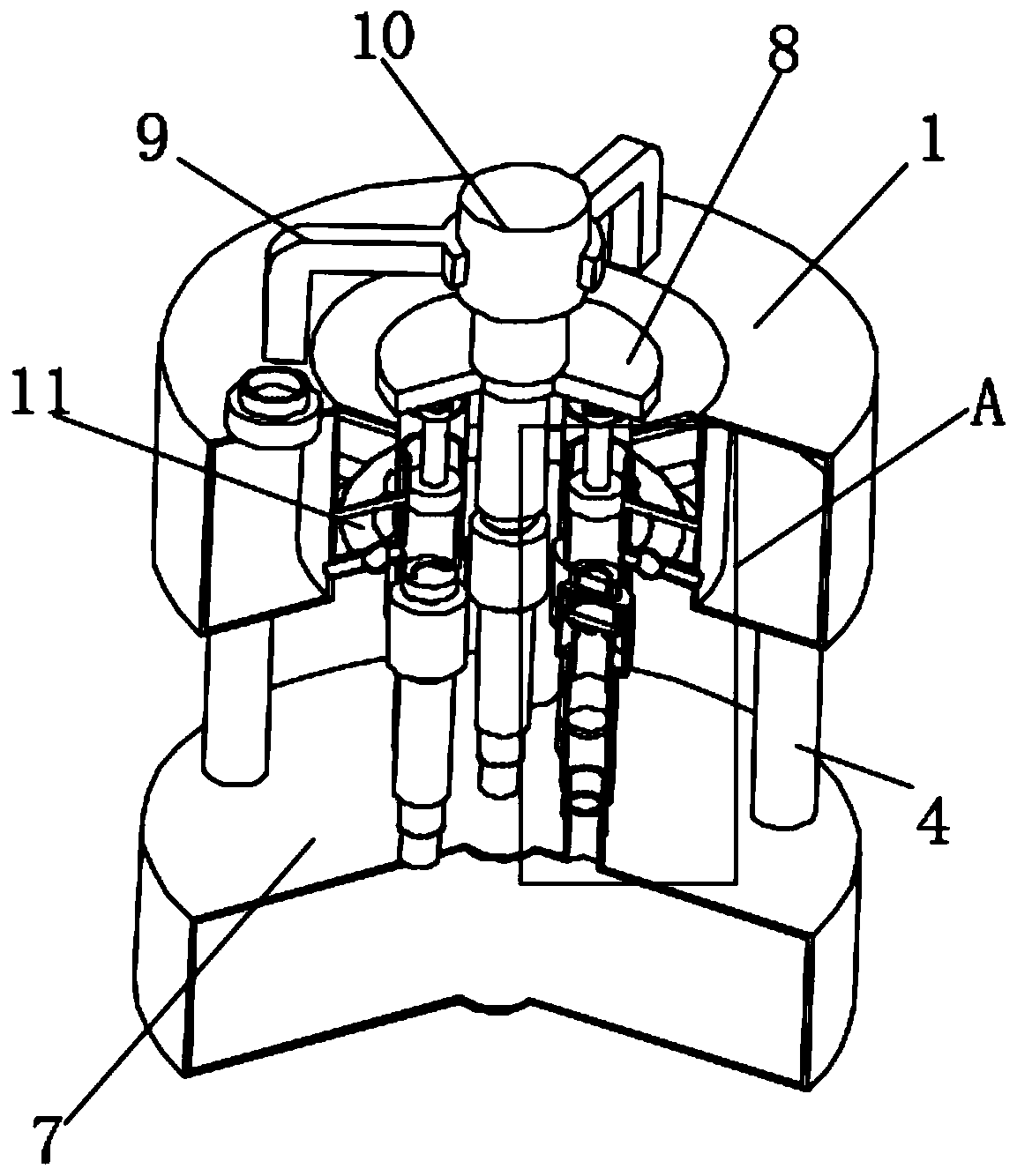 Multi-pipeline filter pressing type sewage treatment all-in-one machine