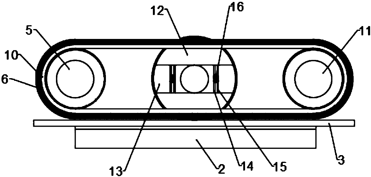 A pressing mechanism for flat labeling of packaging boxes