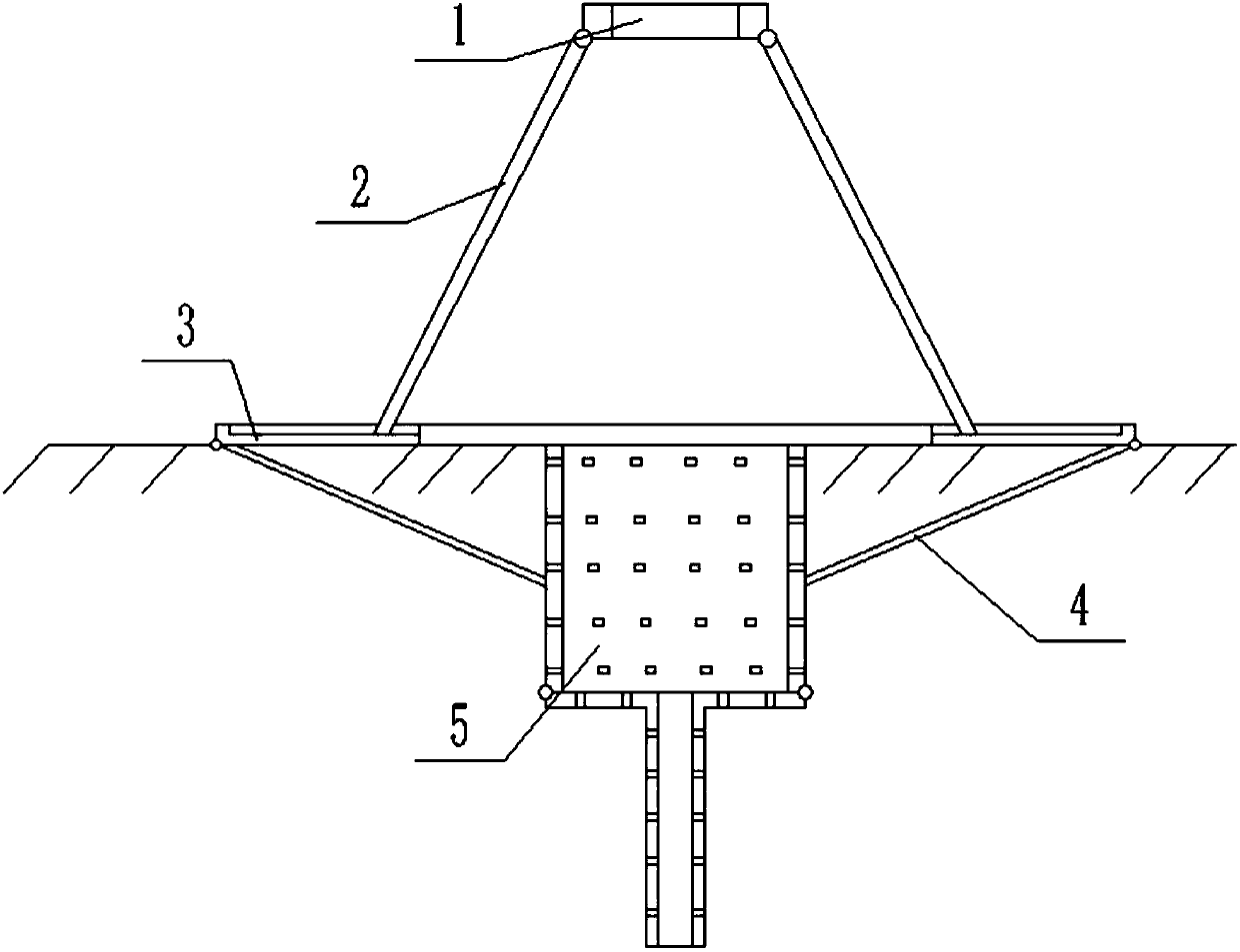 Supporting device for planting plants in gardens