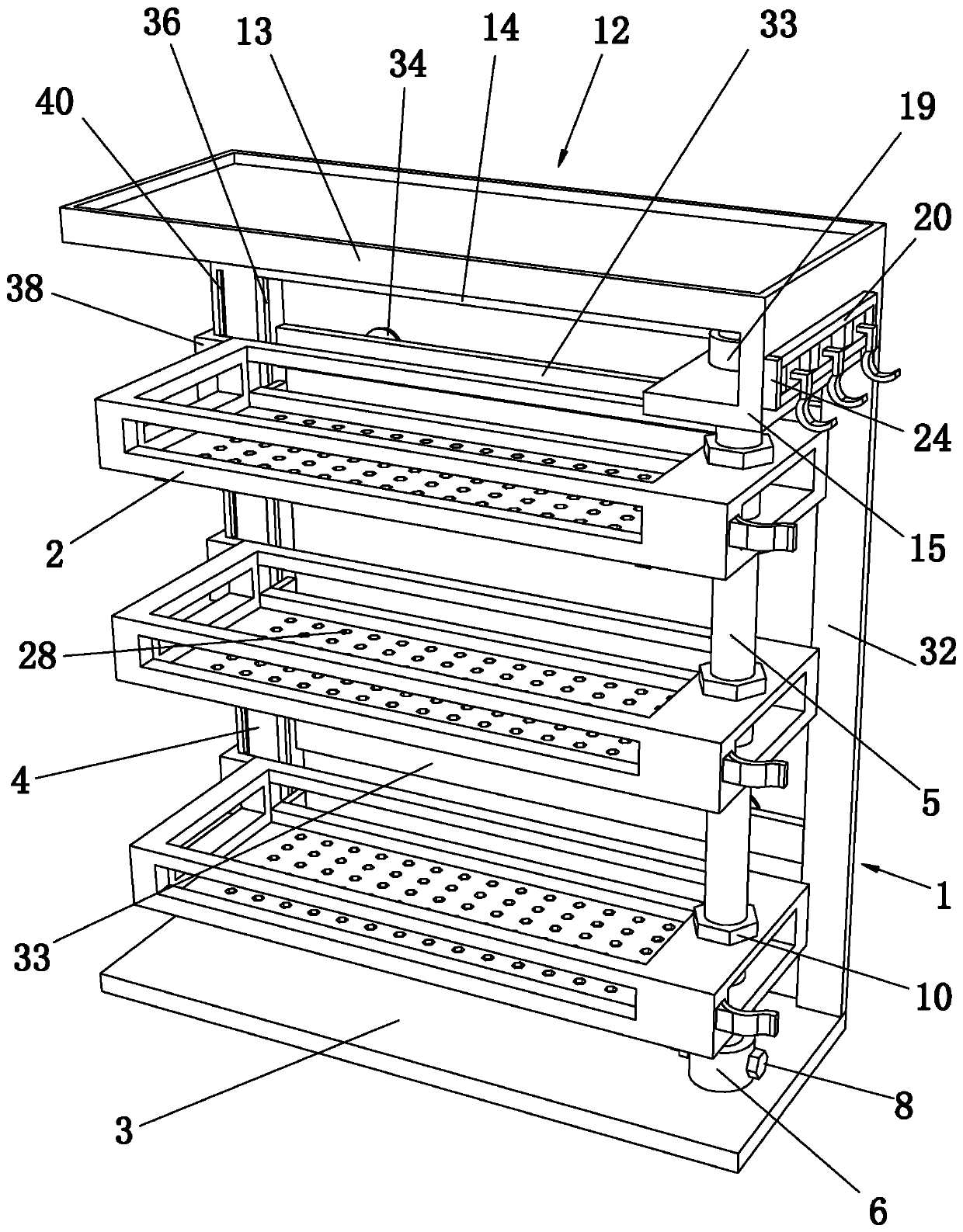 Kitchen storage rack and mounting method thereof
