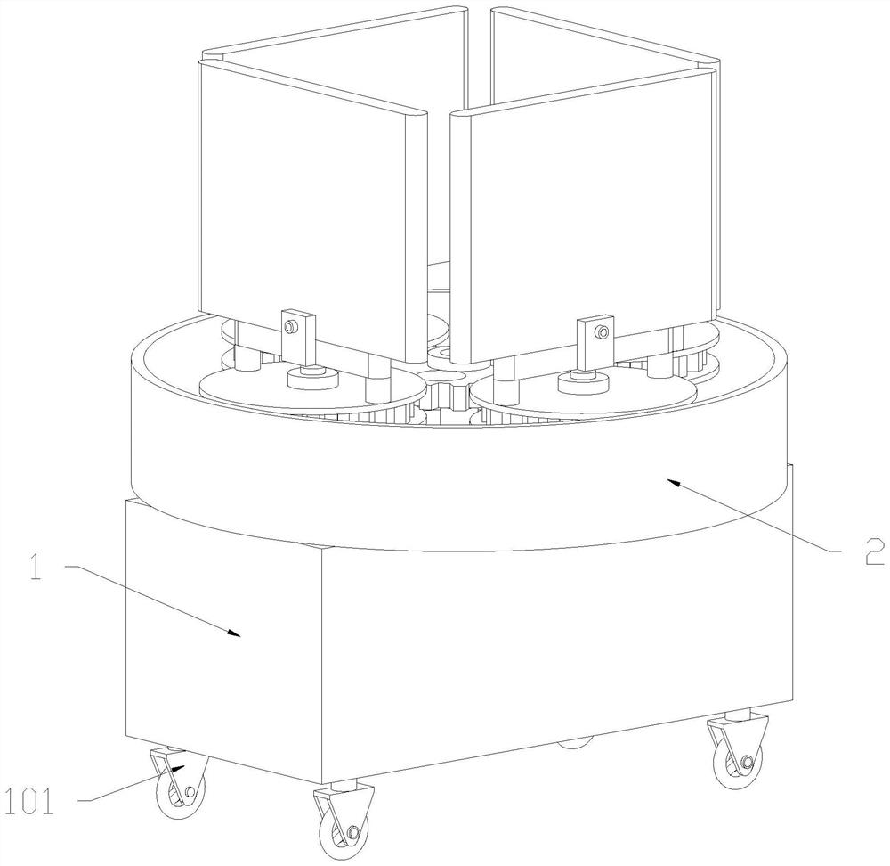 Academic interaction itinerant exhibition device based on scientific achievement management