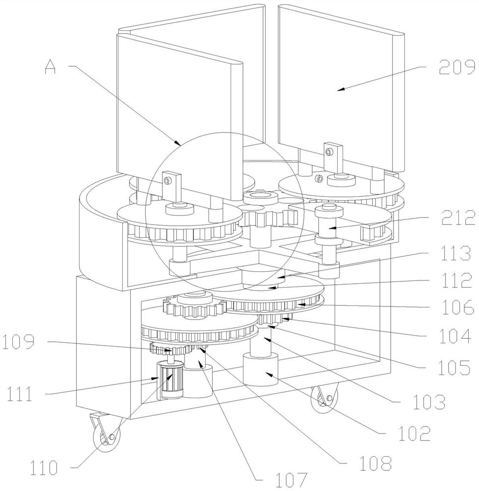 Academic interaction itinerant exhibition device based on scientific achievement management