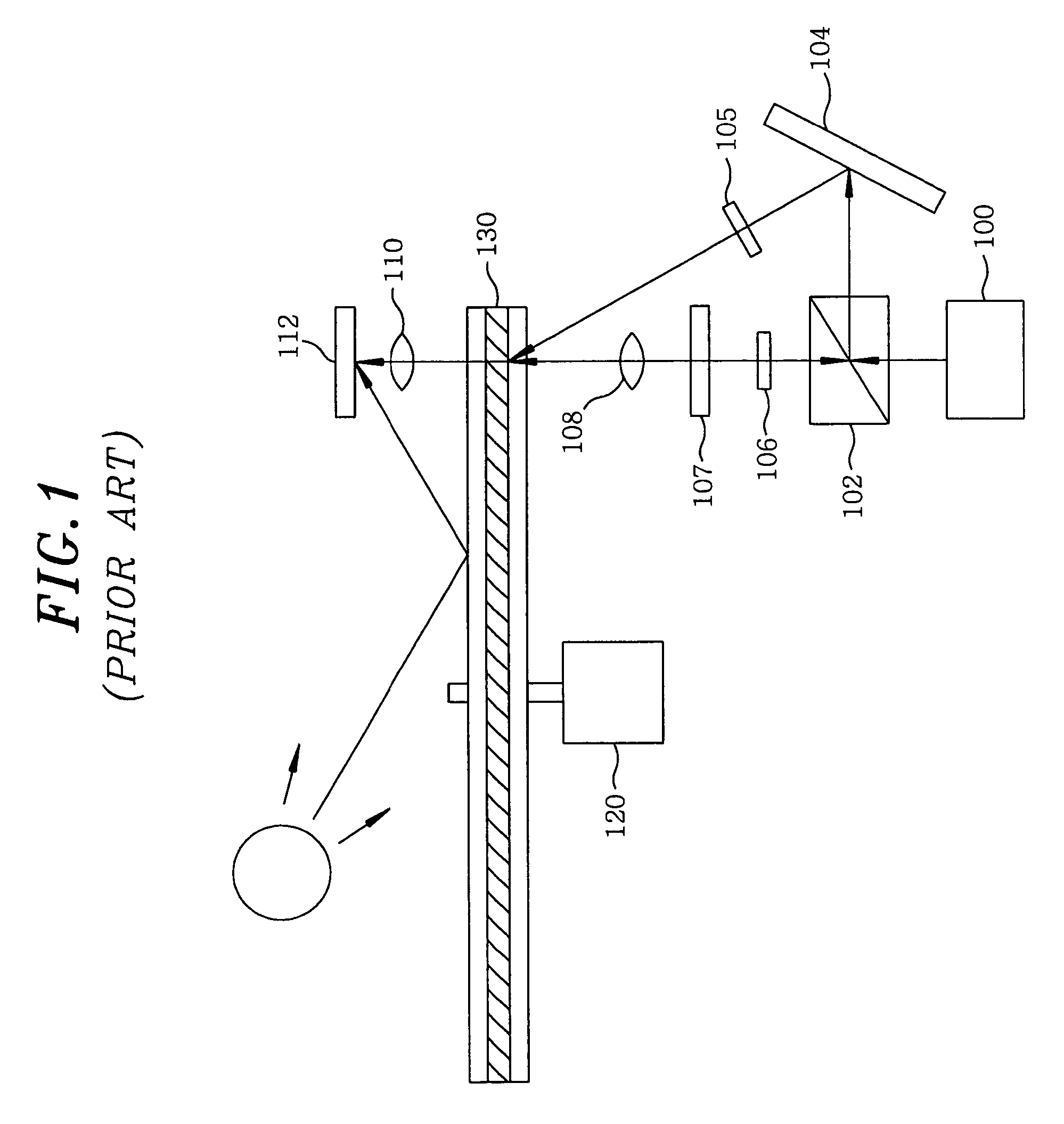 Holographic memory system including a photodetecting device provided with a band-pass filter