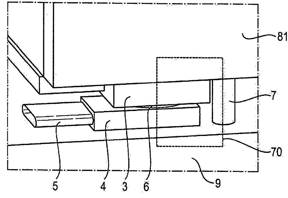 Cooling device, particularly for battery modules, and vehicle comprising such a cooling device