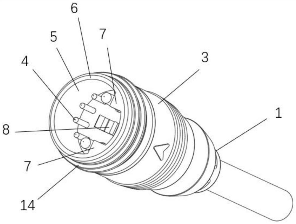 Buckle type battery connector