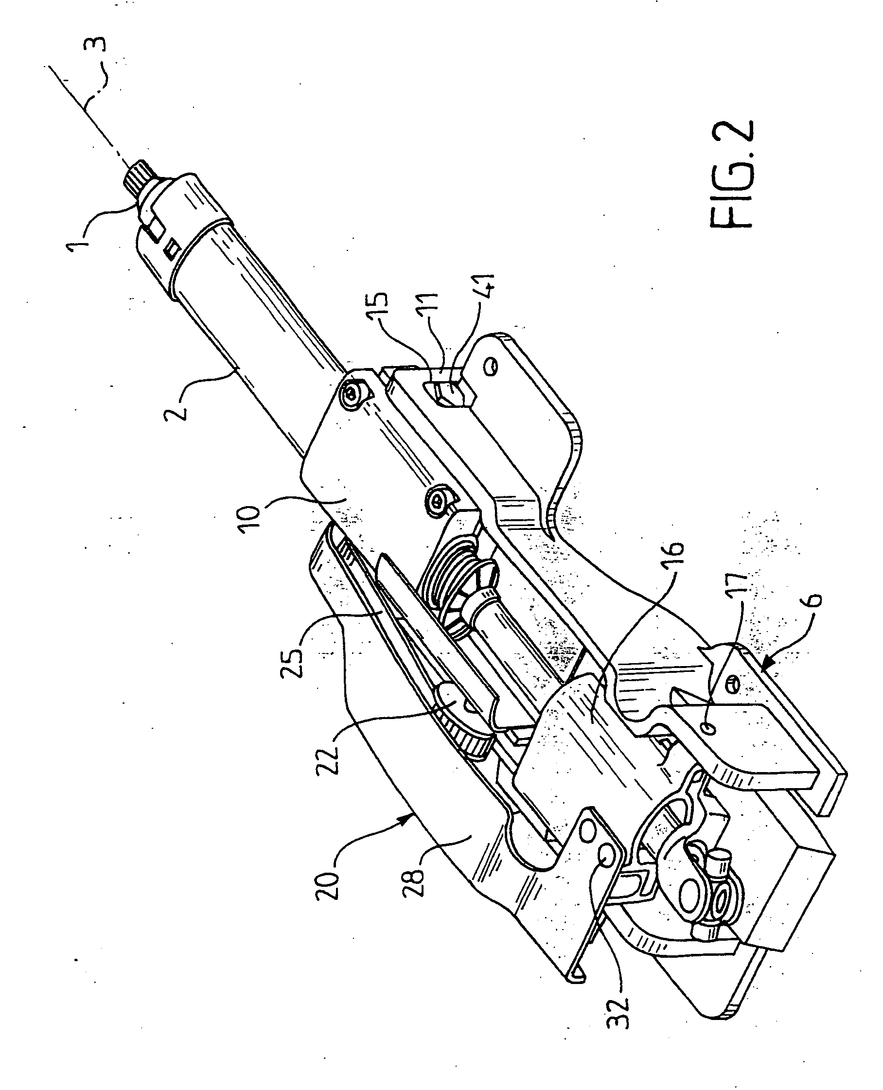 Adjustable steering column including electrically-operable locking means