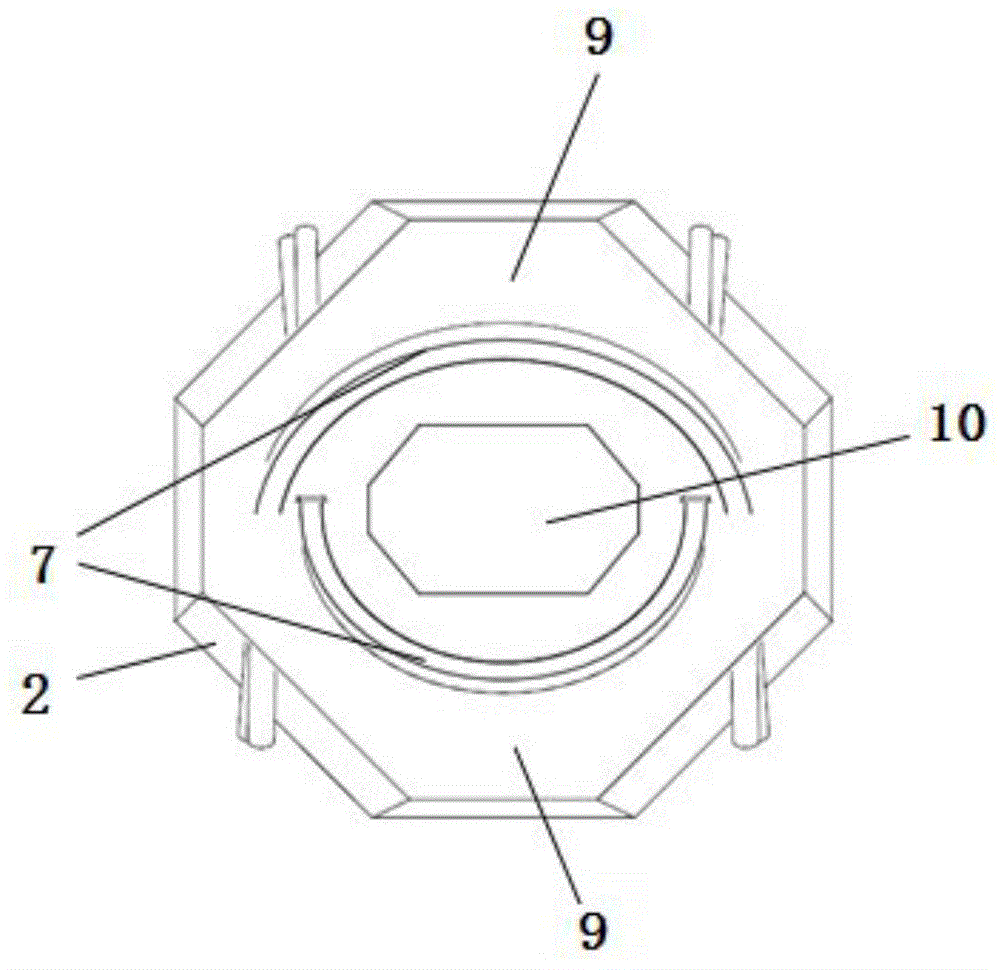 Rhombic section branching single column type cable tower for cable-stayed bridge