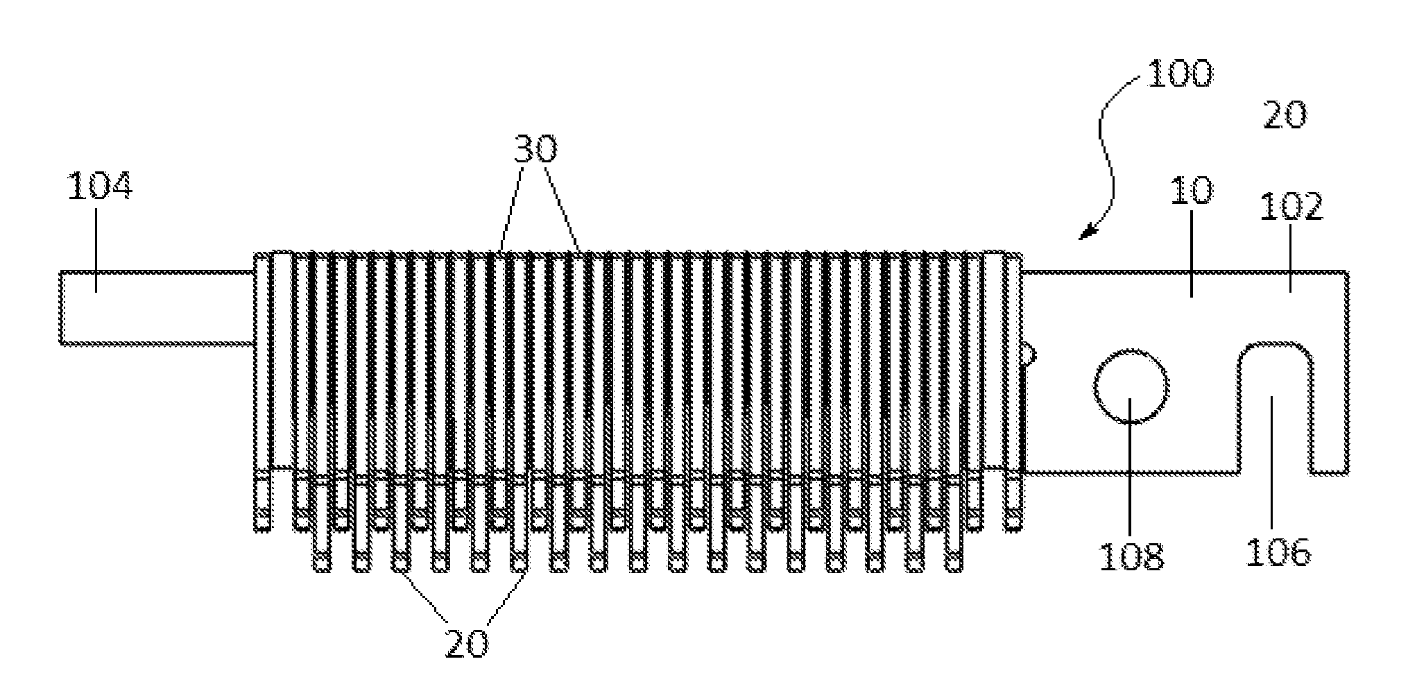 Contact assembly in a testing apparatus for integrated circuits