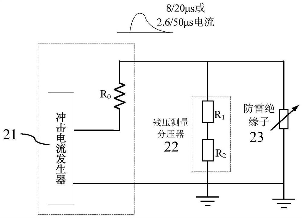 Lightning protection insulator operation life evaluation method for power transmission line without ground wire