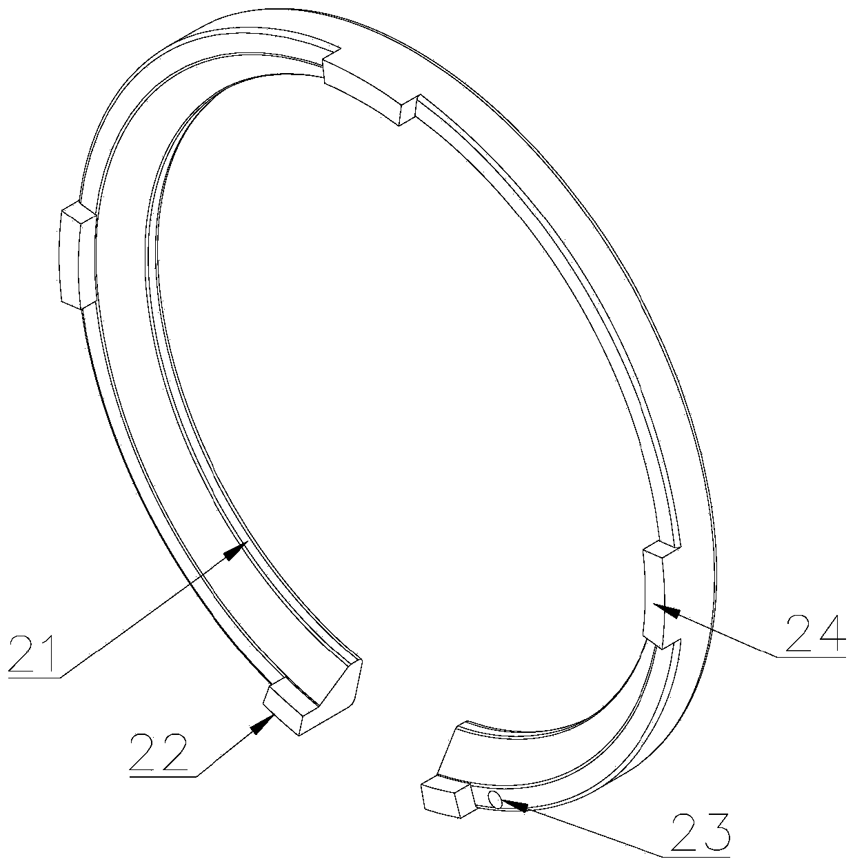 Straight pipe and clamp ring matching structure for swimming pool pump