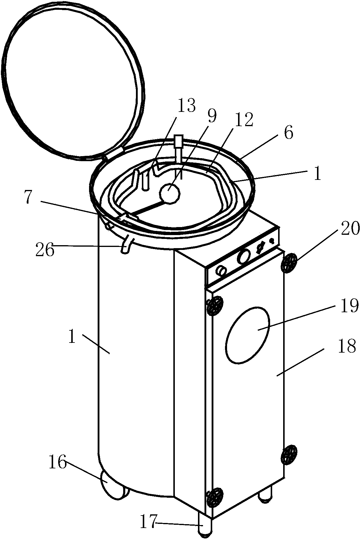 Energy-saving steam-free hot-water rice tank