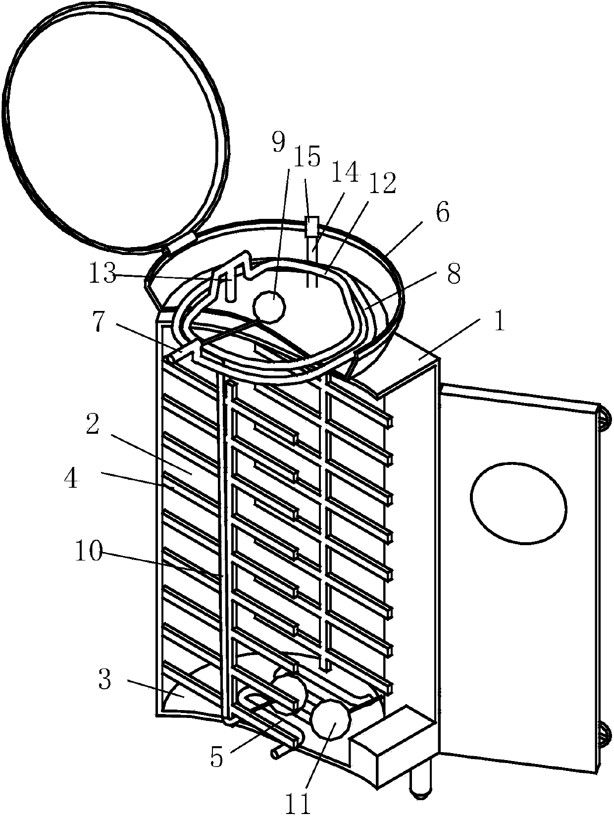 Energy-saving steam-free hot-water rice tank