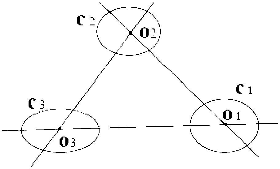 Camera calibration method based on one-dimensional feature of balls