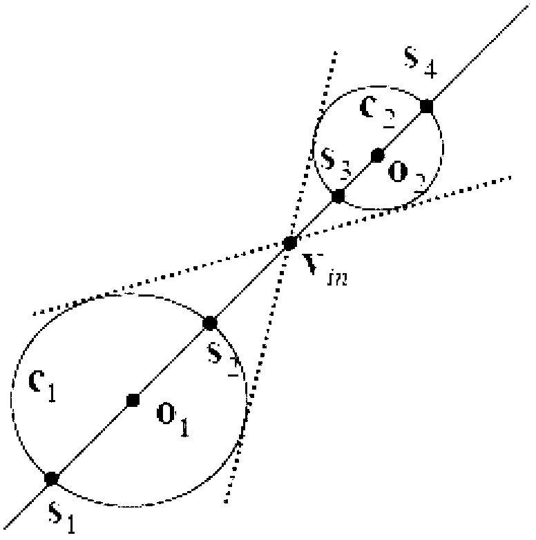 Camera calibration method based on one-dimensional feature of balls