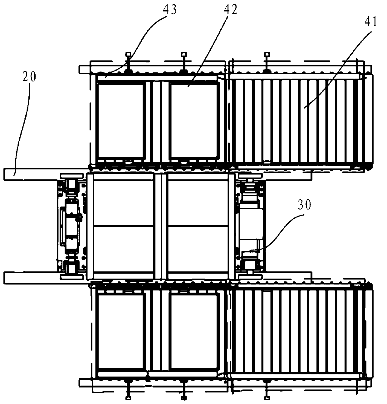 Intensive warehouse manual picking and automatic replenishment system