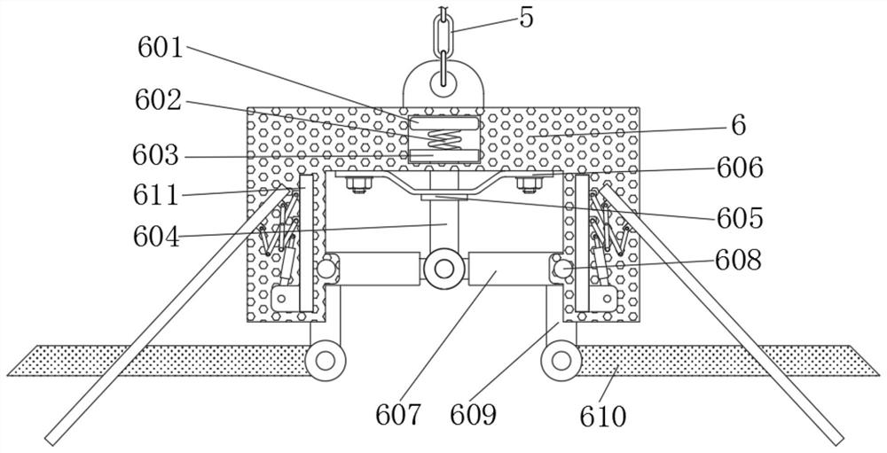 Intelligent anti-falling chemical equipment lifting frame