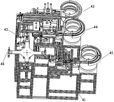 Assembly mechanism of iron core assembly