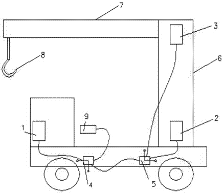 Long-distance multi-control clutch control system for oil field workover vehicle