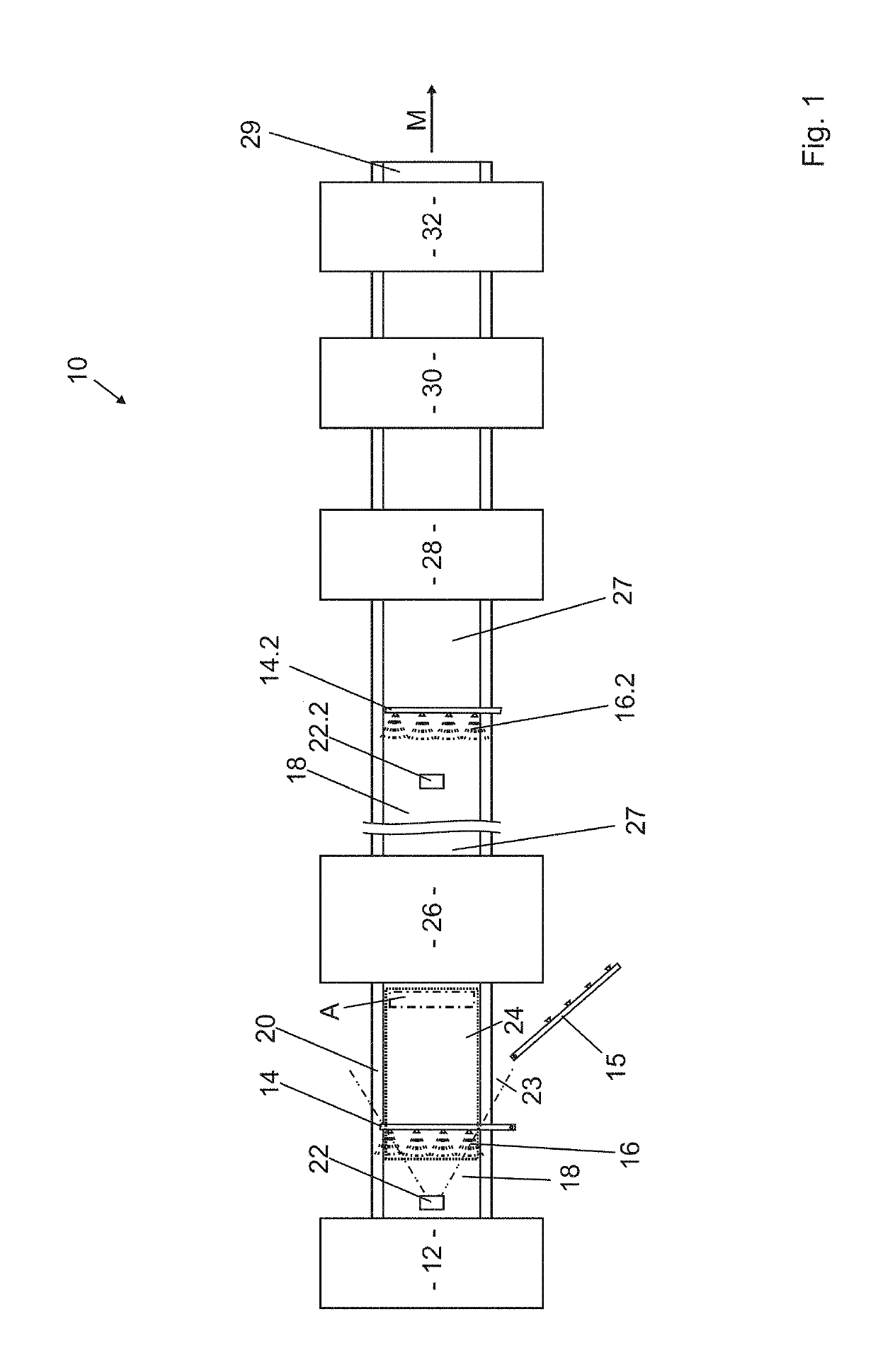 Method for producing an engineered wood board and engineered wood board production installation