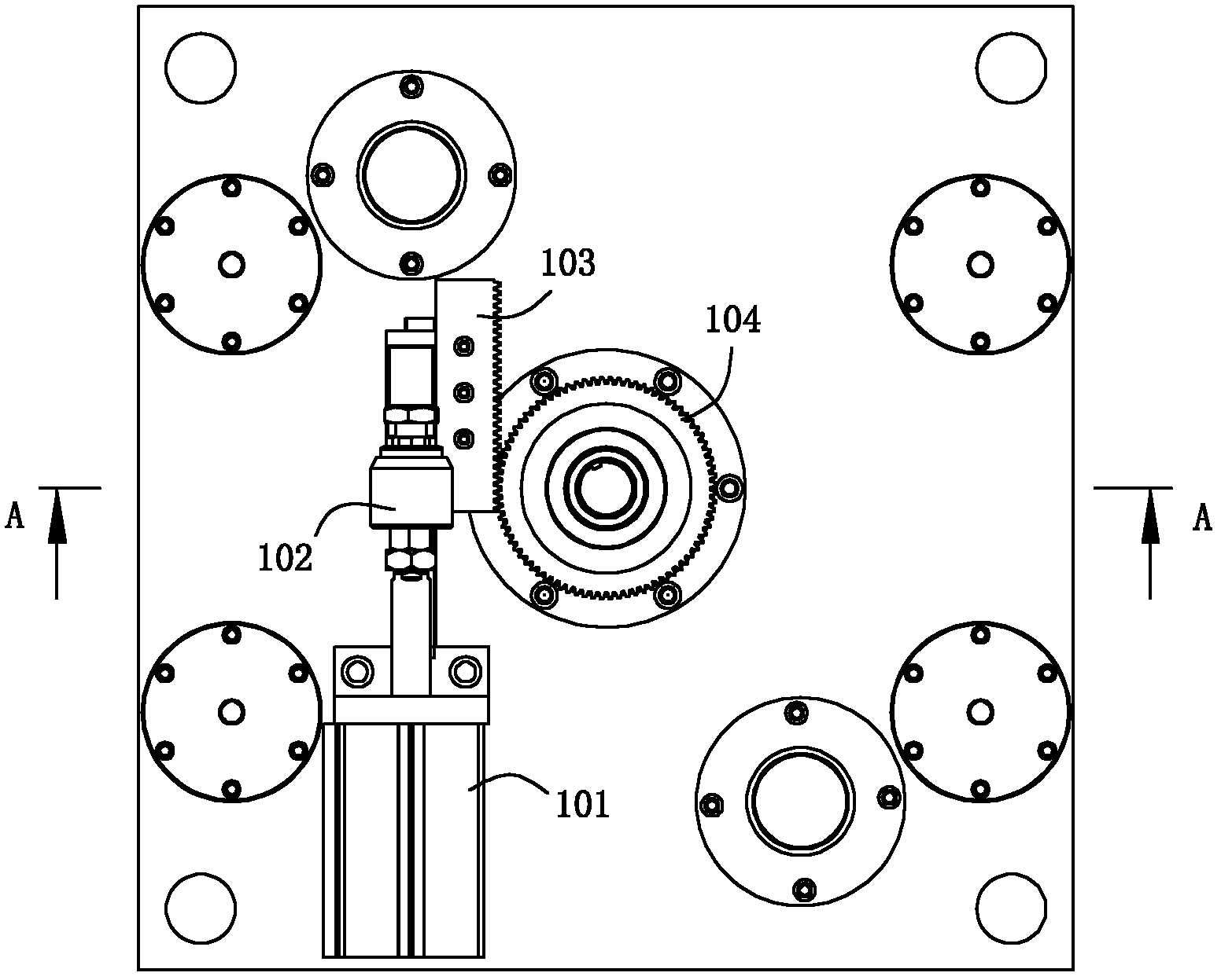 Automatic pressure regulating device of die-cutting machine