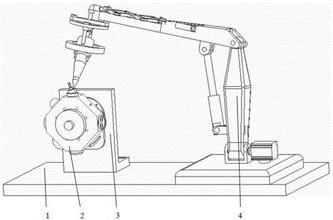 Accurate dispensing locating device for light combination assembly of laser gyroscope