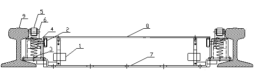 Mine track vehicle control device for opening and closing air inlet and outlet door