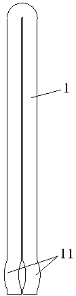 Watch chain link pin and manufacturing method thereof as well as watch chain link connecting structure