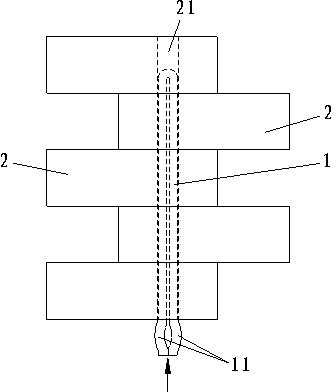 Watch chain link pin and manufacturing method thereof as well as watch chain link connecting structure